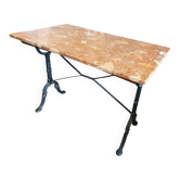 Bistro table pink marble tray