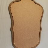 Miroir baroque Cadre bois sculpté dorée patiné