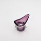 Murano Sommerso Vase Sculptural Organic Amethyst
