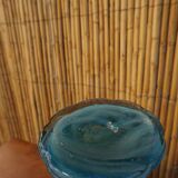 Blown glass vase in flower shape