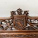 Pair of Gothic-style walnut lounge chairs, 19th century