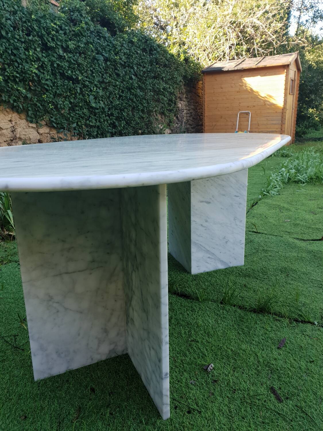 Marble dining table 1980
