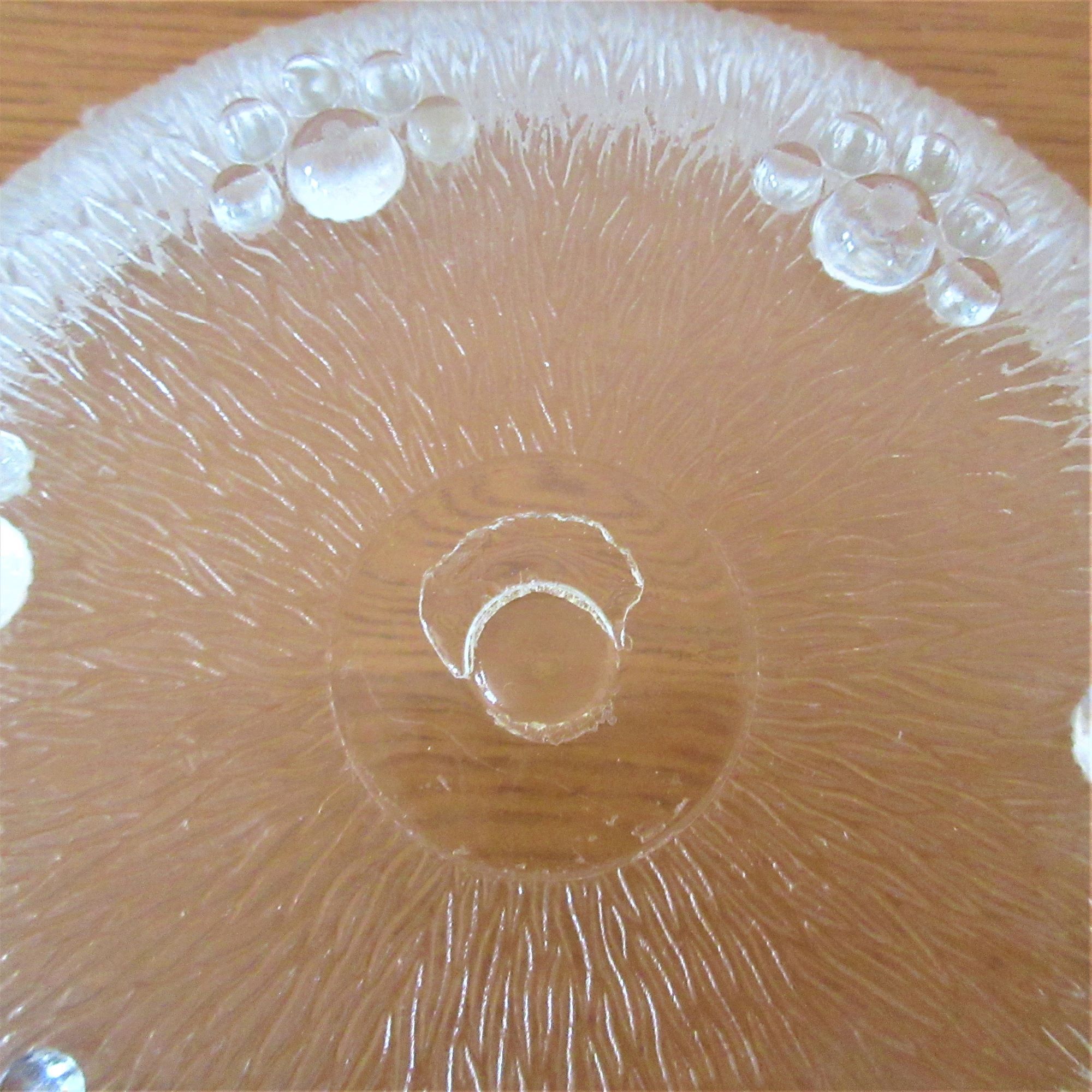 Glass candy and fruit cup
