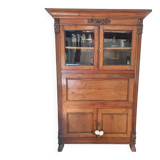 Cupboard, display cabinet, and secretary from Pondicherry, late 19th century.