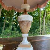 Vintage beige marble onyx lamp