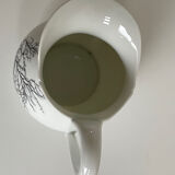 “Black Coral” milk jug – A. Giraud & Brousseau, Limoges – signed Fra