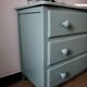 Commode vintage verte