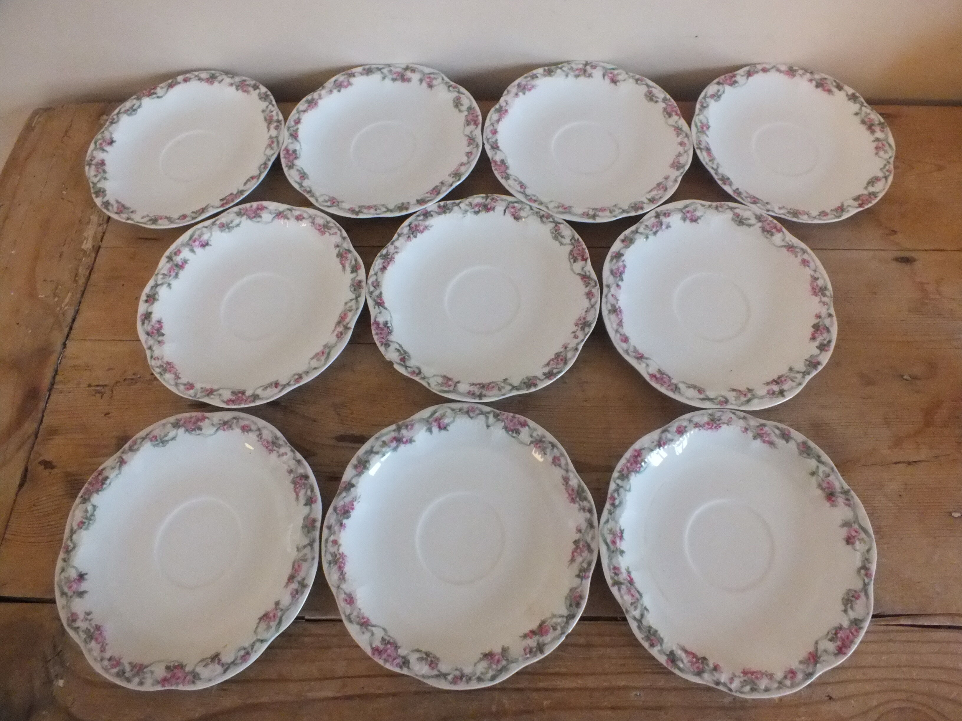 Majorelle Nancy for Haviland suite of 10 porcelain coffee cups