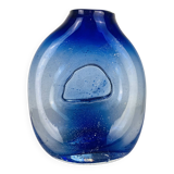 Vase verre soufflé signé Jon Slatcher 1993