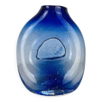 Blown glass vase signed Jon Slatcher 1993