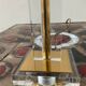 Vintage lucite and brass lamp from the 70s