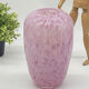 Glass paste vase, La Rochere, vintage, glassware, pink,