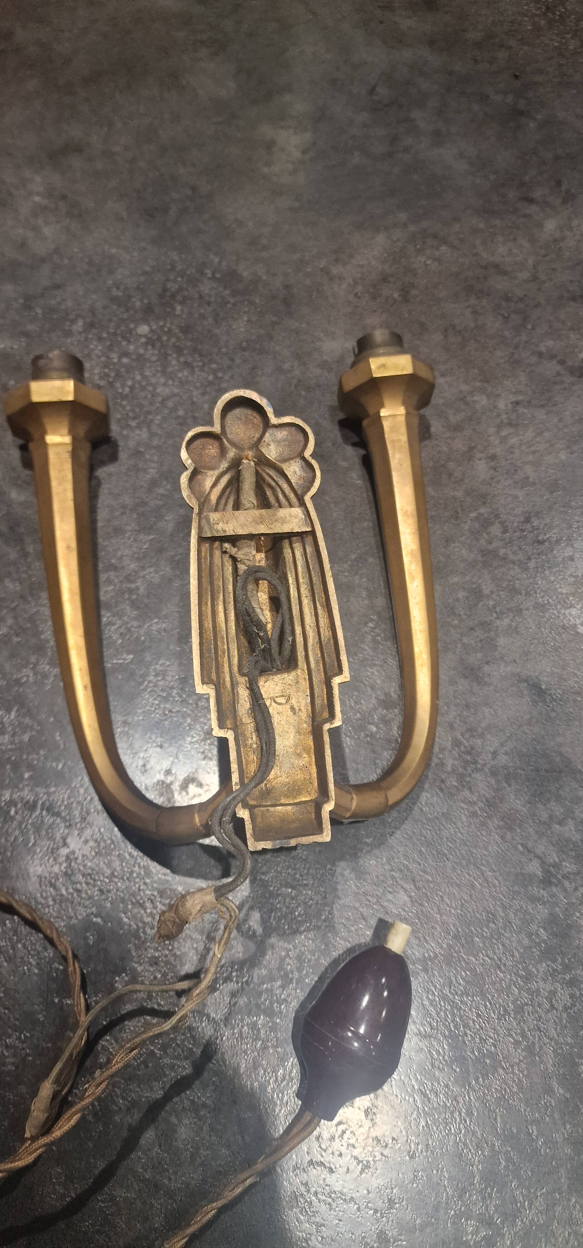 Boretti bronze wall light