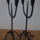 Brutalist candlesticks pair 1950