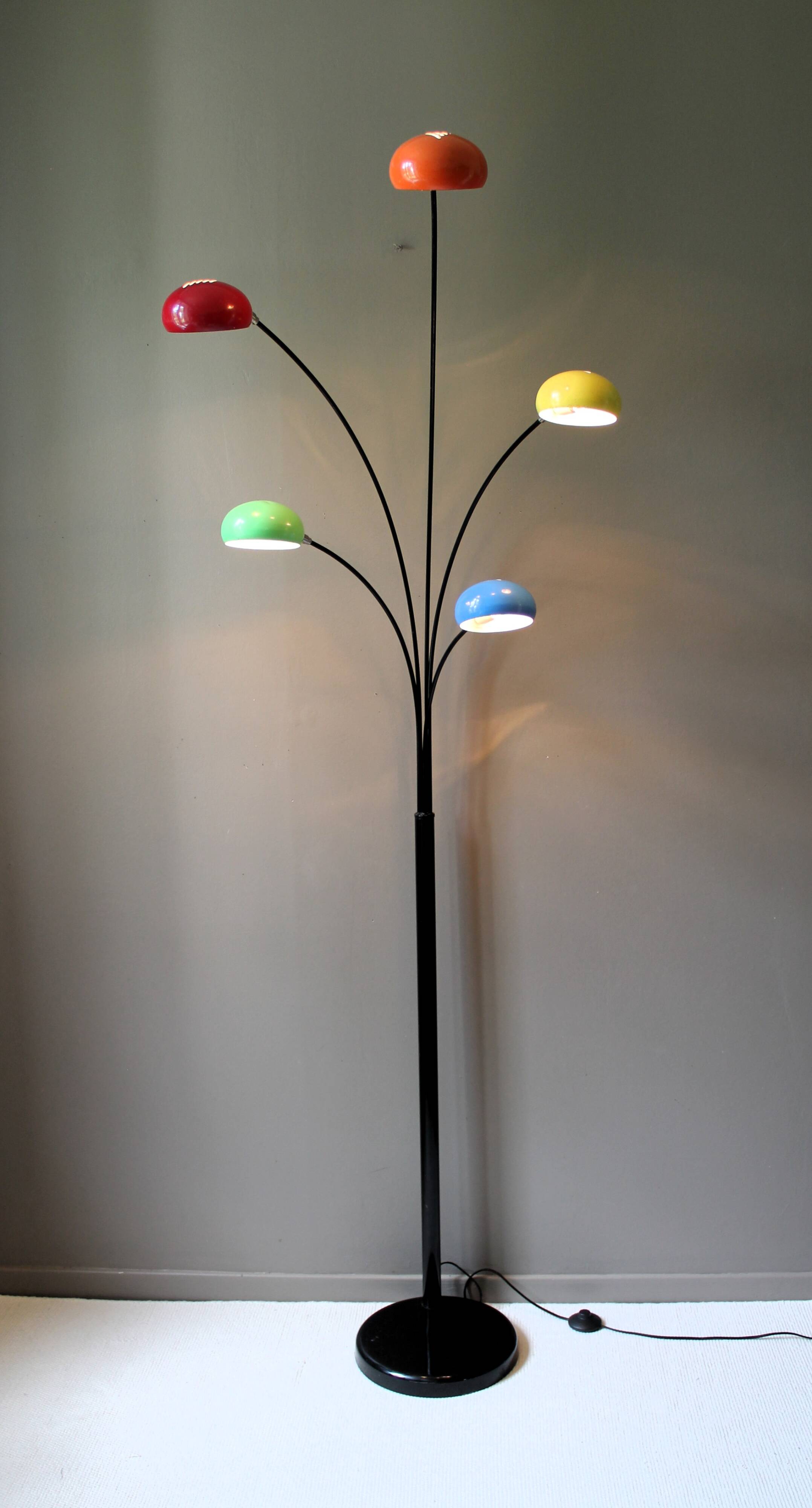 Lampadaire vintage 5 branches ‘five flower’