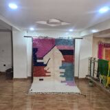 Handmade wool Berber rug 250 x 150 cm