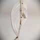 Organic Light Sculpture Wall Hanging Lamp, Birch Branch +Paper