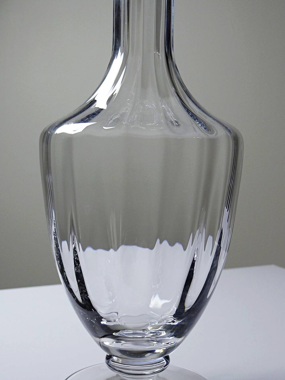 Grande carafe à décanter cristal de Sèvres vintage années 1970-1980