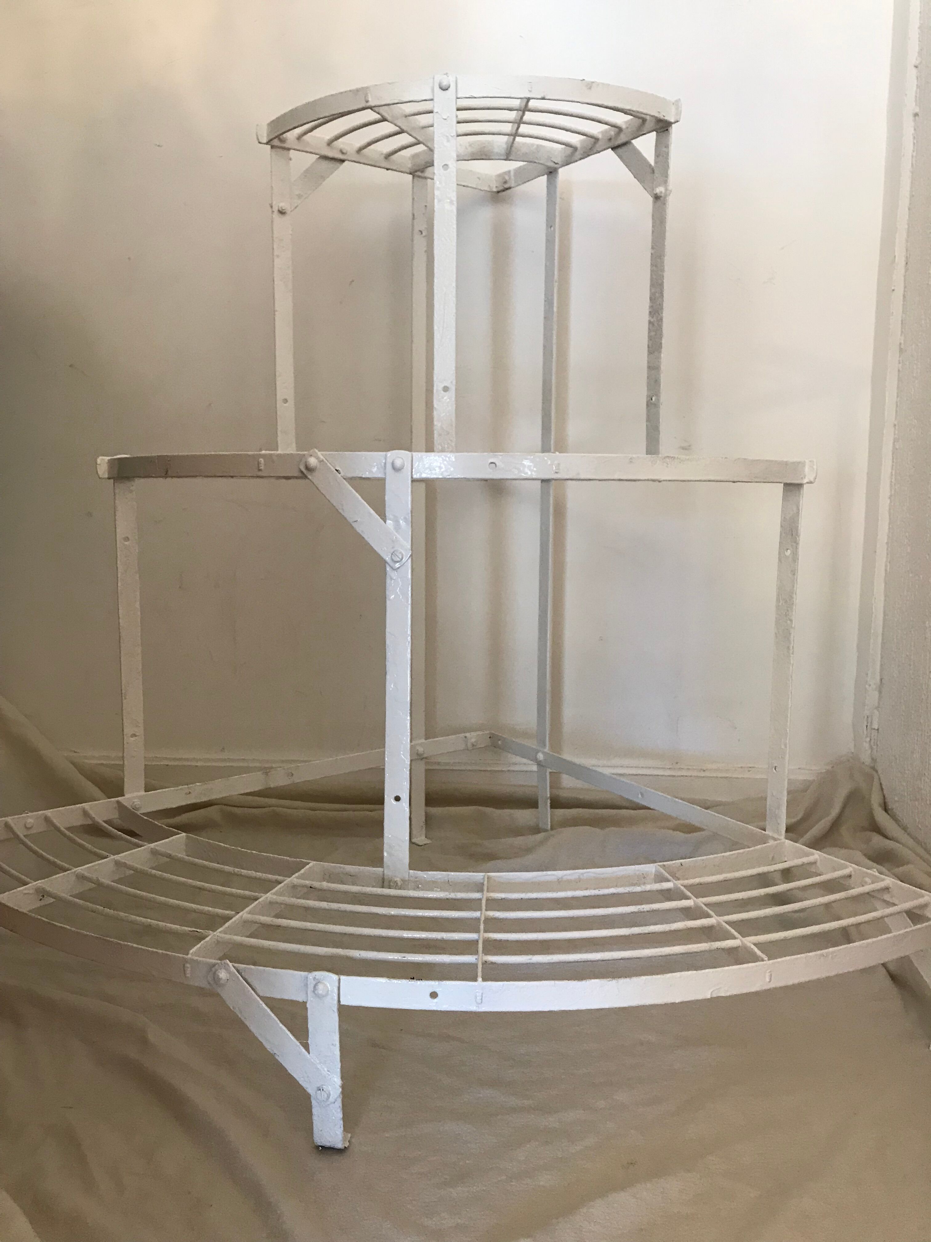 Wearing old wrought iron plants