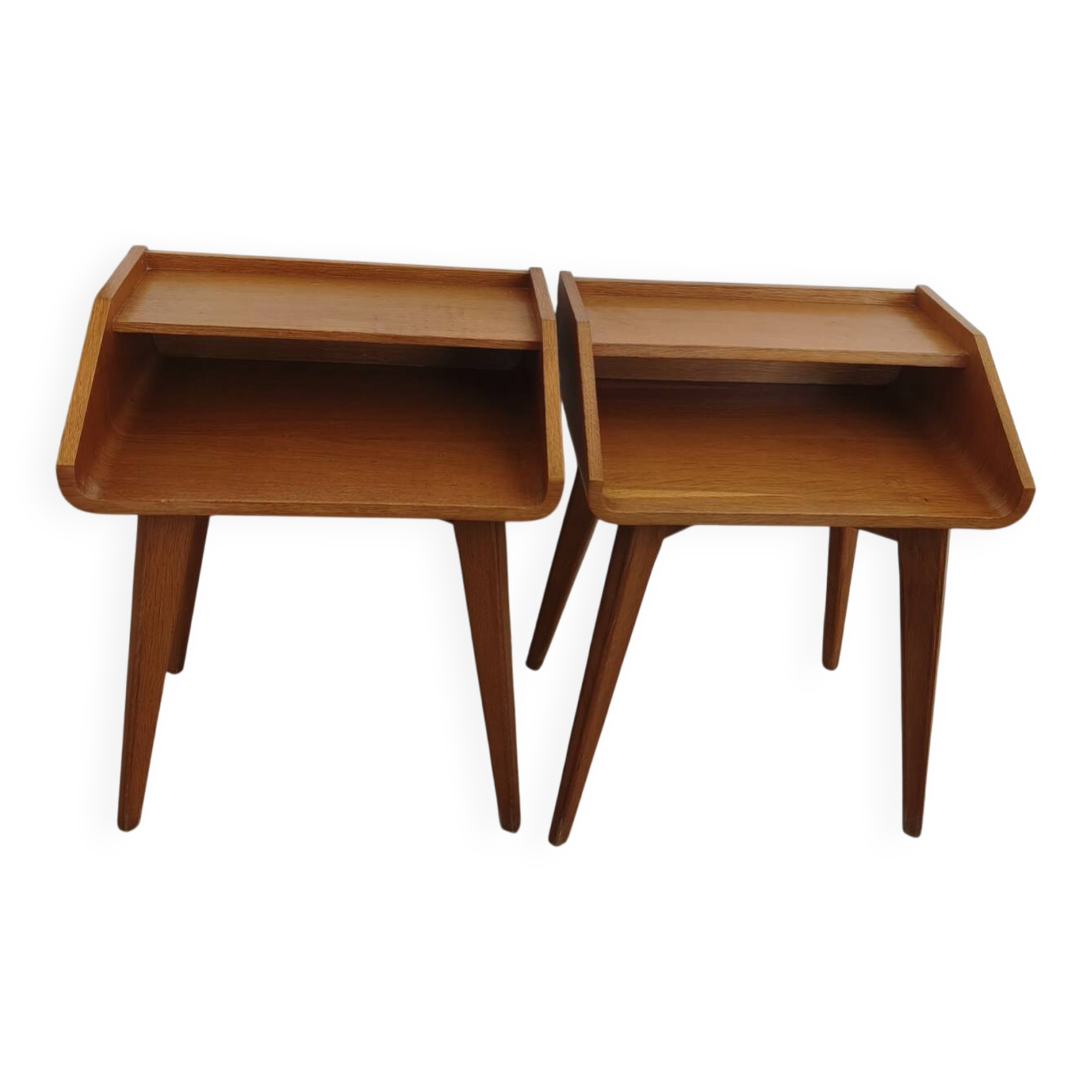 Compass leg bedside tables
