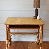 Rattan and wicker desk