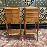 Pair of bedside tables louis XV