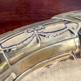 Art deco brass basket