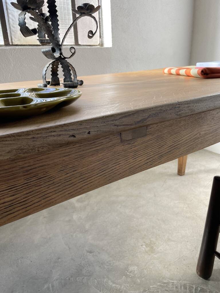 Oak farm table 220 cm