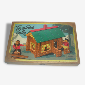 Jeu de construction Forestière Baby de Jeujura. vintage