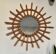 Miroir soleil bambou vintage  53cm