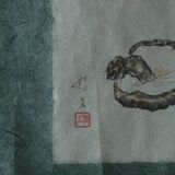 Japanese painting, Svampar, Mixed technique on Artistic Fabric, Denmark