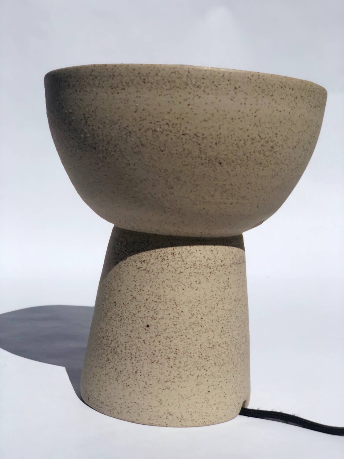 Ceramic stoneware floor lamp