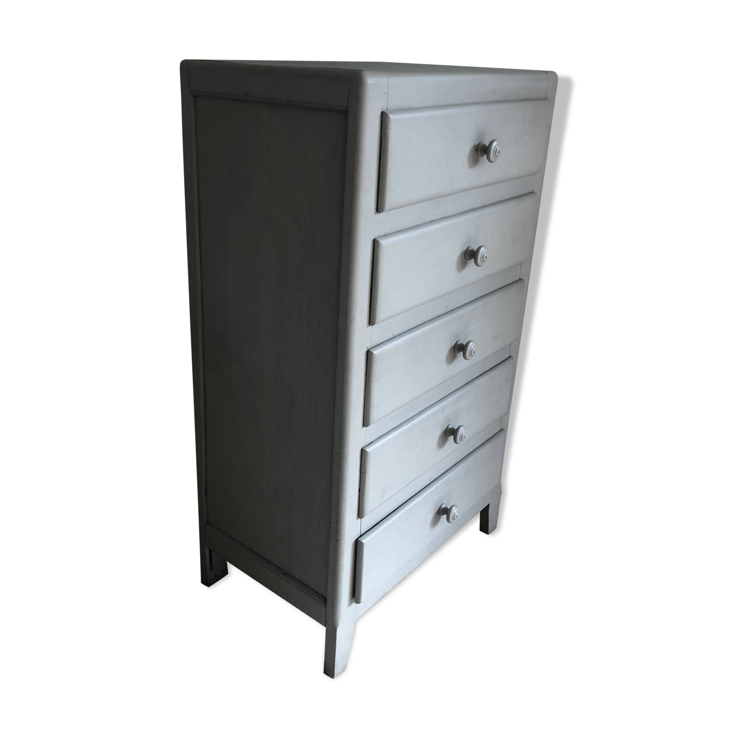 Chiffonnier vintage en bois peint