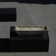 Rectangular moulded concrete planter, French Art Deco, 1940s