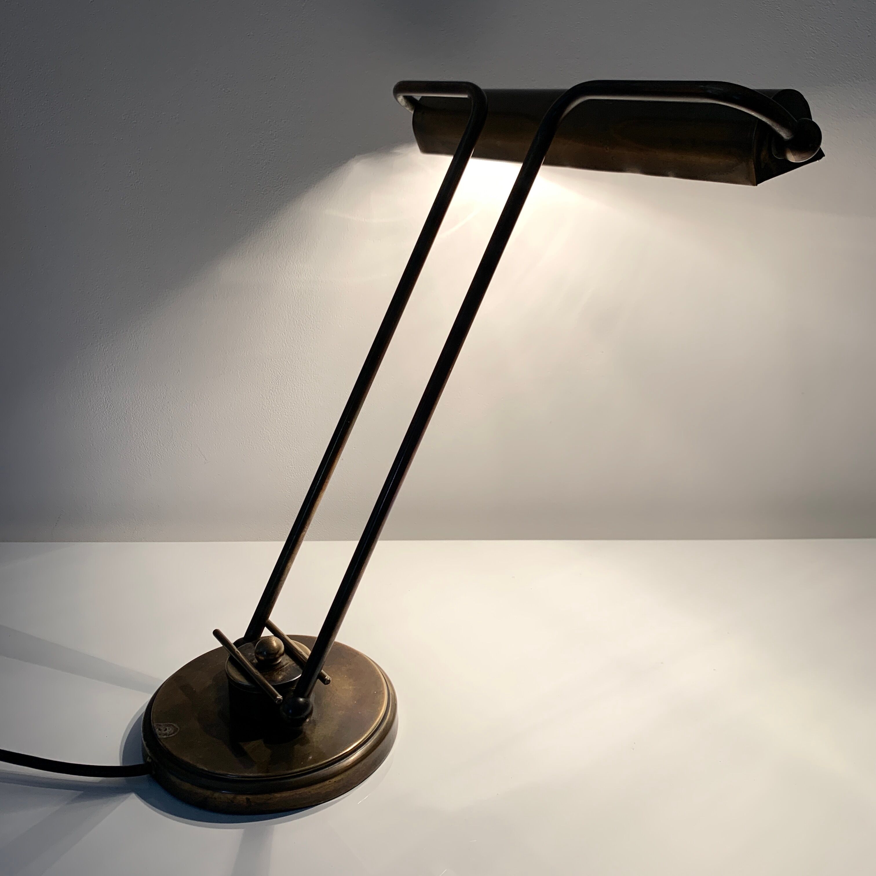 Brass desk lamp Art Deco