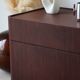 Commode italienne vintage en wengé – design 1970/80