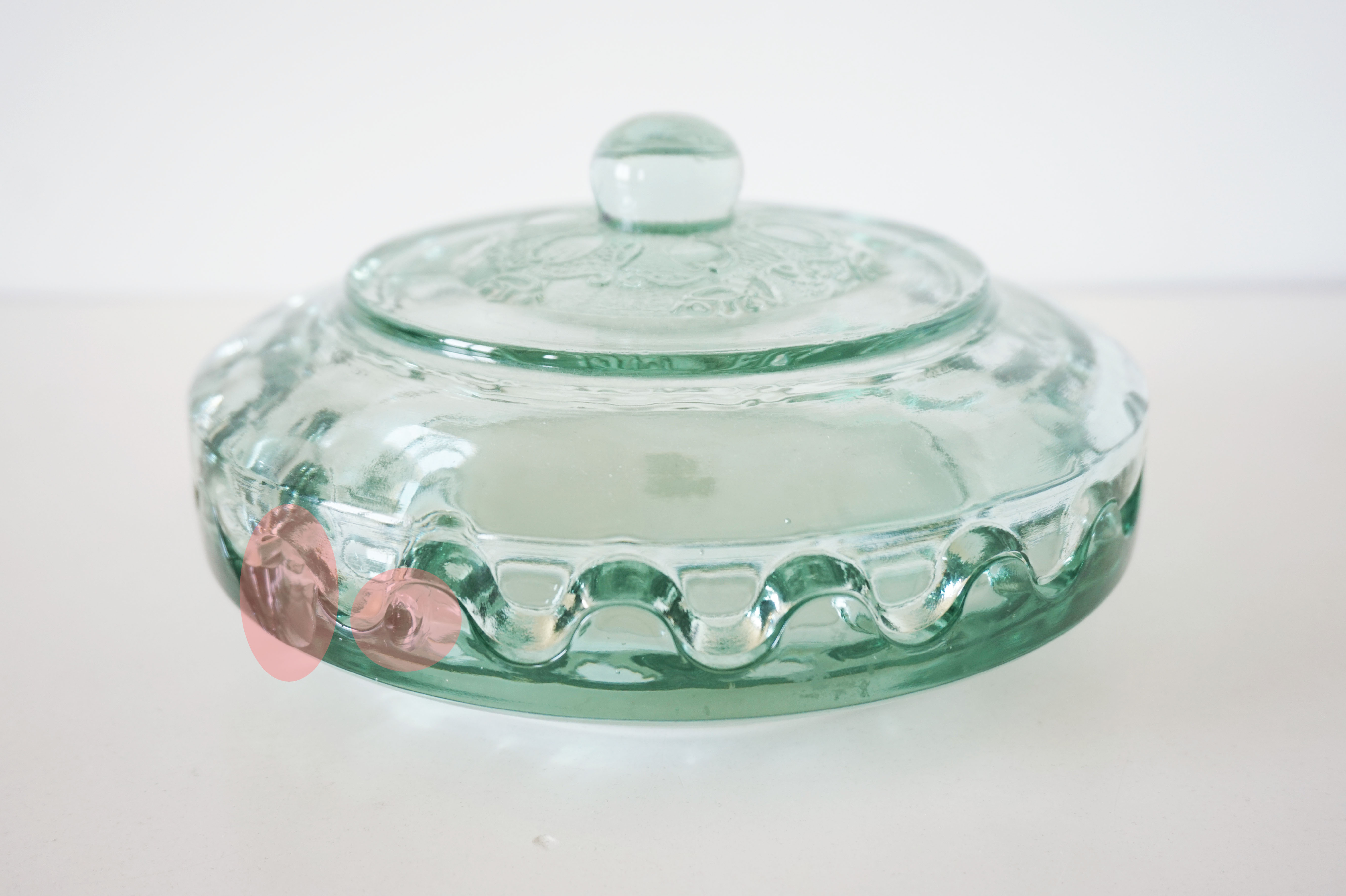 Candy box or old annealed glass box