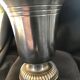 Cup, gothic medieval style pewter cup