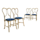 Set of 4 Jansen Argentina chairs from the 1950s.