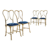Lot de 4 chaises Jansen Argentina années 1950