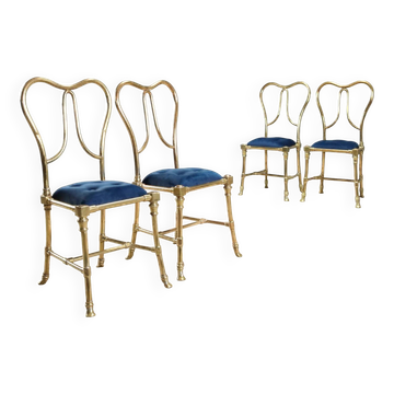 Set of 4 Jansen Argentina chairs from the 1950s.