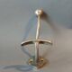 Hat hook in silver-plated brass 1940.