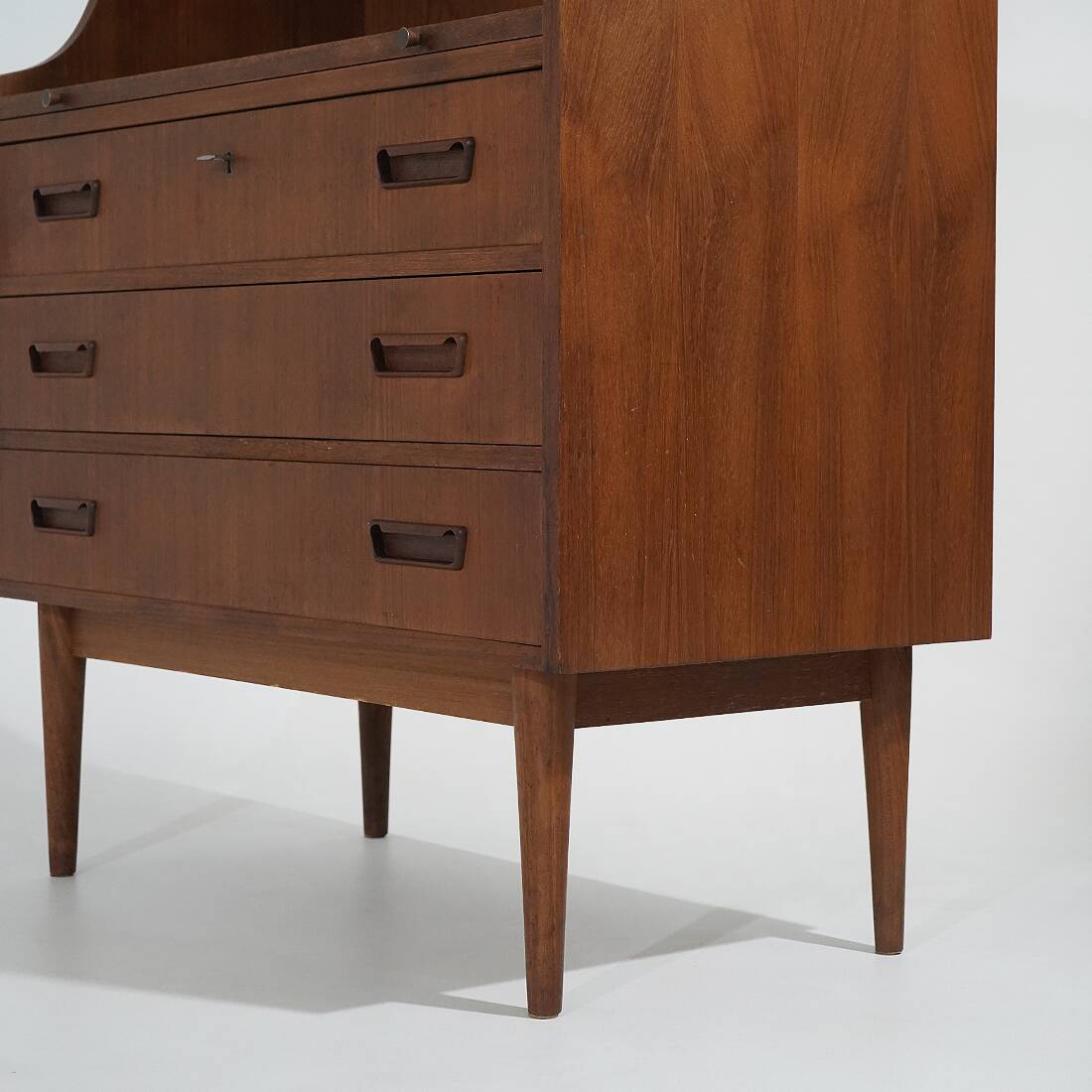 Teak secretaire by Gunnar Nielsen Tibergaard for Tibergaard, 1960s