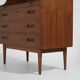 Teak secretaire by Gunnar Nielsen Tibergaard for Tibergaard, 1960s