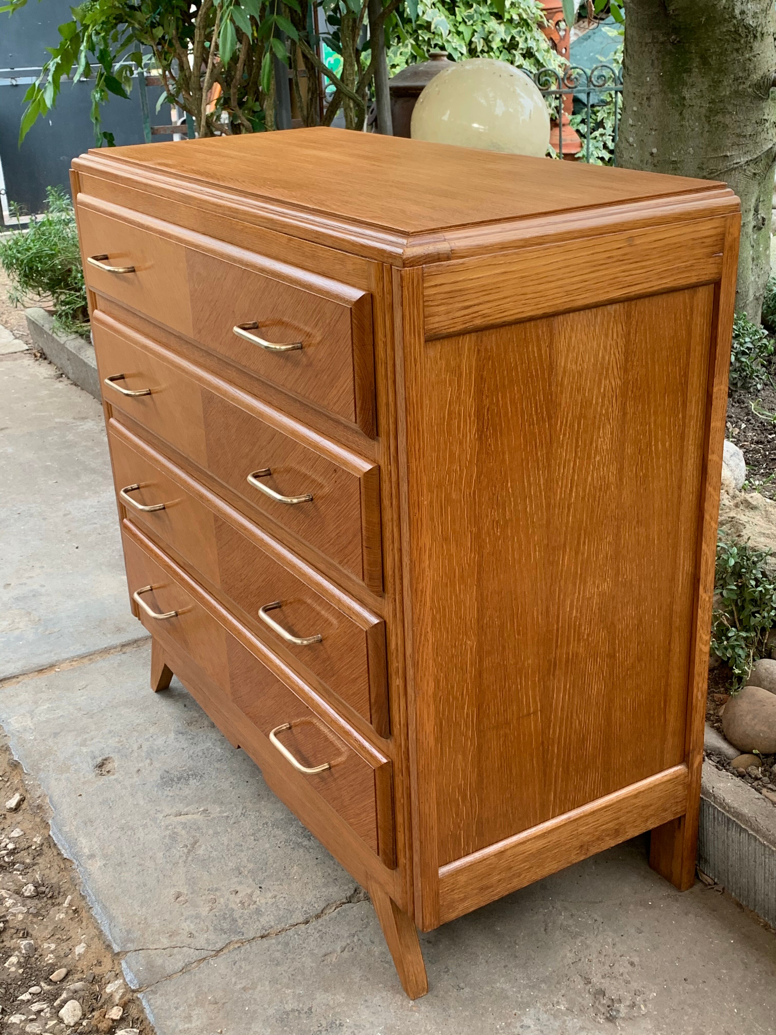 Vintage compass feet dresser