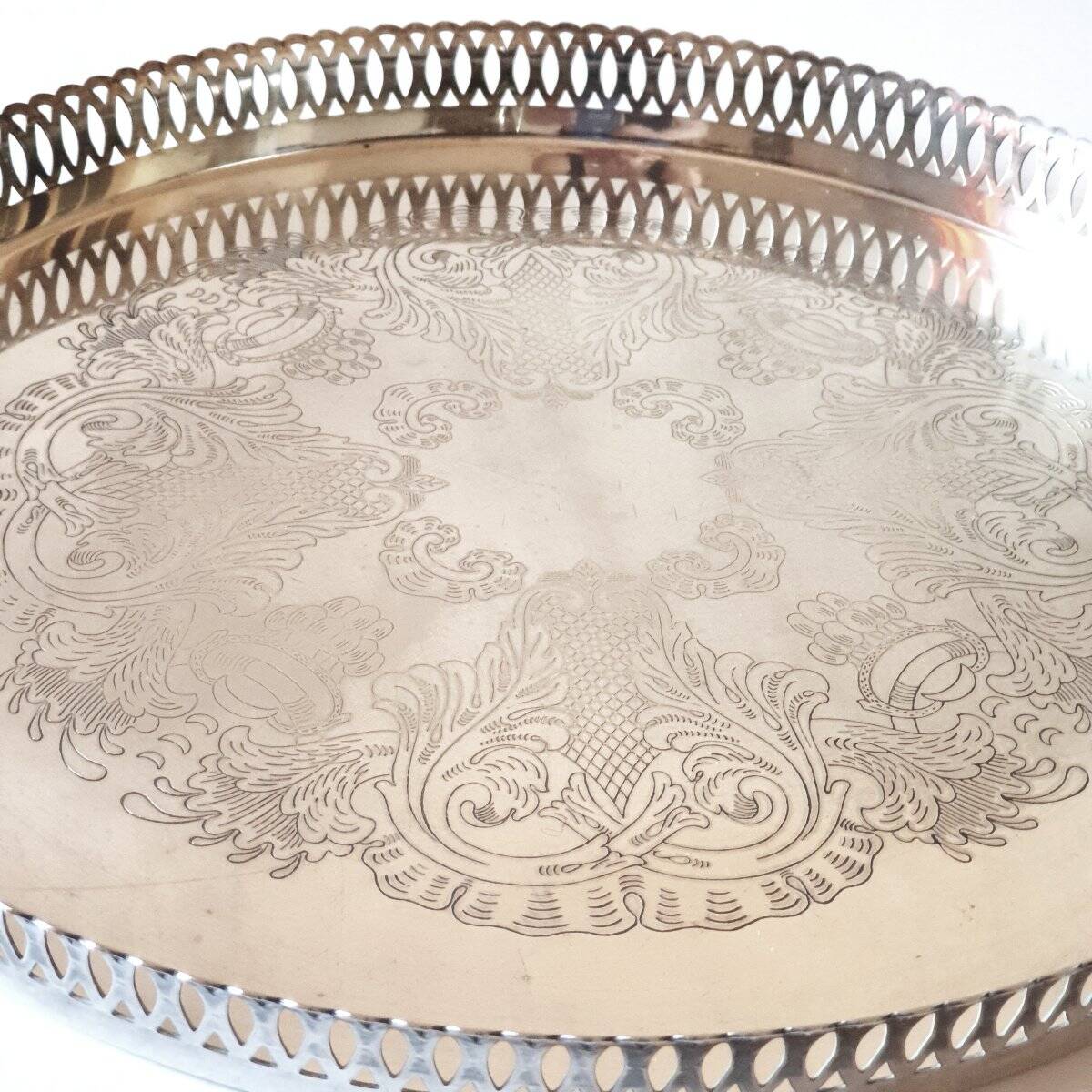 Silver-plated service tray 20th century