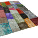 Hand-knotted anatolian contemporary 190 cm x 290 cm multicolor patchwork carpet