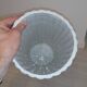 Vintage Italian white ceramic bamboo style umbrella stand