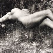 Photography, Lucien Clergue “naked woman under the waterfall”, silver print signed and dated