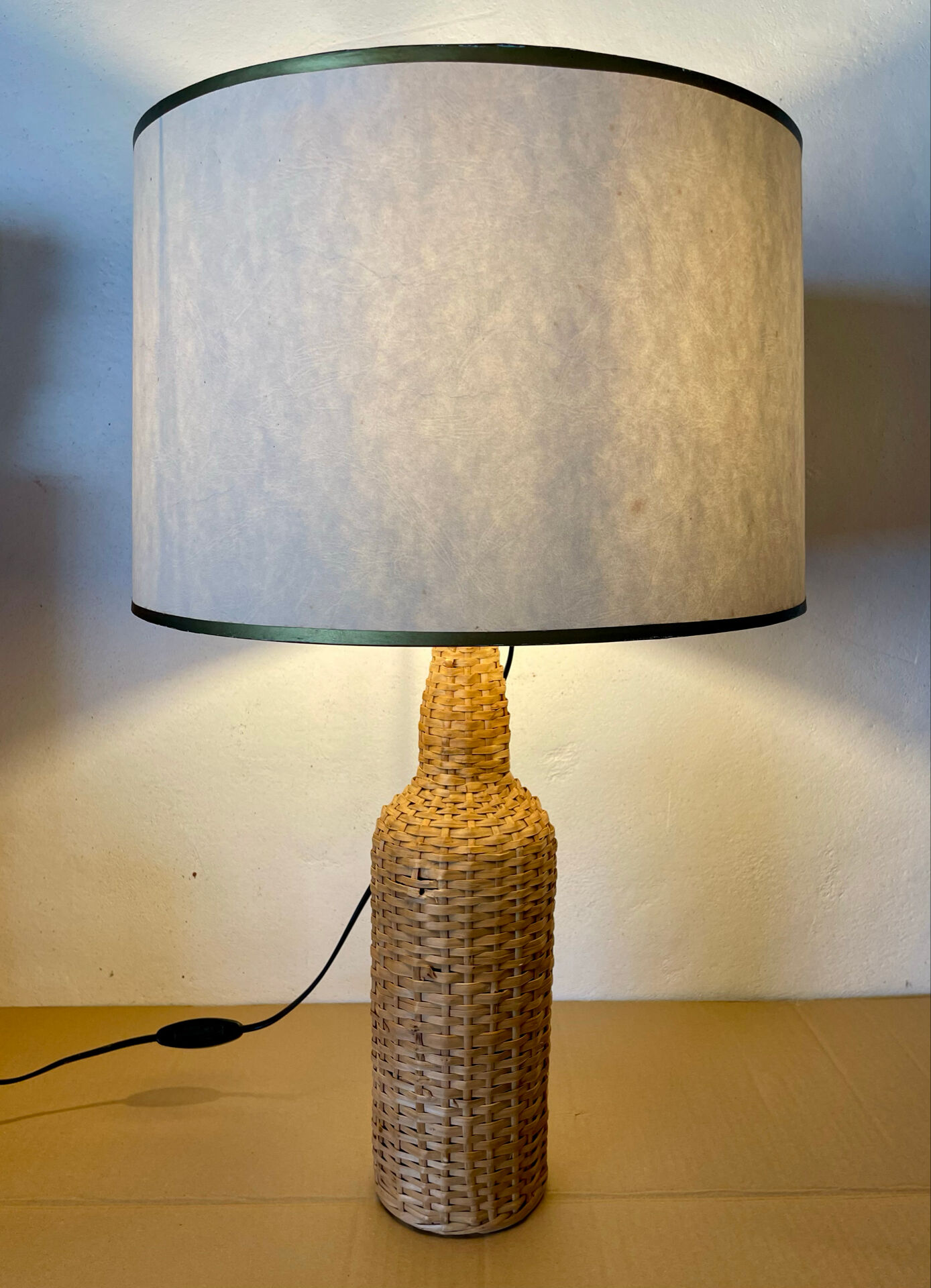 Vintage rattan lamp